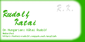 rudolf katai business card