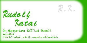 rudolf katai business card